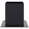 Podstawy słupków kwadratowe 4 szt. Antracyt 121x121 mm
