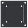 Podstawy słupków kwadratowe 4 szt. Antracyt 121x121 mm