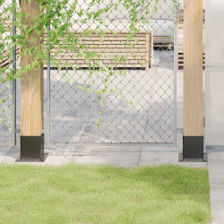Podstawy słupków kwadratowe 12 szt. Antracyt 121x121 mm