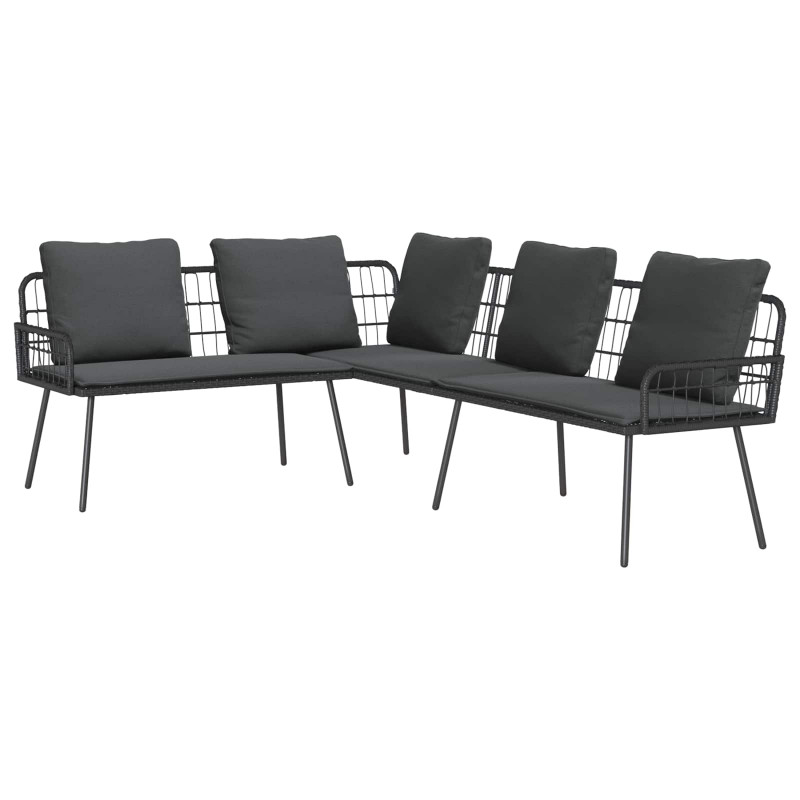 Sofa z poduszką Szary 61.5 x 123 x 82cm Metal