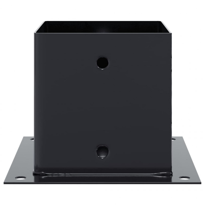 Podstawy słupków kwadratowe 12 szt. Antracyt 141x141 mm