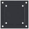 Podstawy słupków kwadratowe 12 szt. Antracyt 141x141 mm