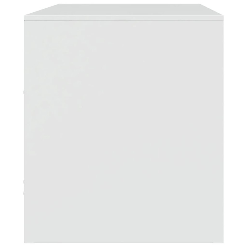 Szafka pod telewizor, biała, 67x39x44 cm, stalowa