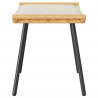 Stołek ogrodowy z poduszką 2 pcs natura 50 x 40 x 45cm Stal
