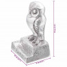 Podpórki do książek 2 pcs Srebrny 12 x 9 x 19 cm Aluminium