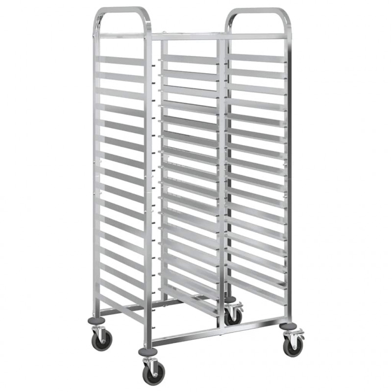 Wózek na tace z 32 pojemnikami GN 75x55x162,5cm Stal nierdzewna