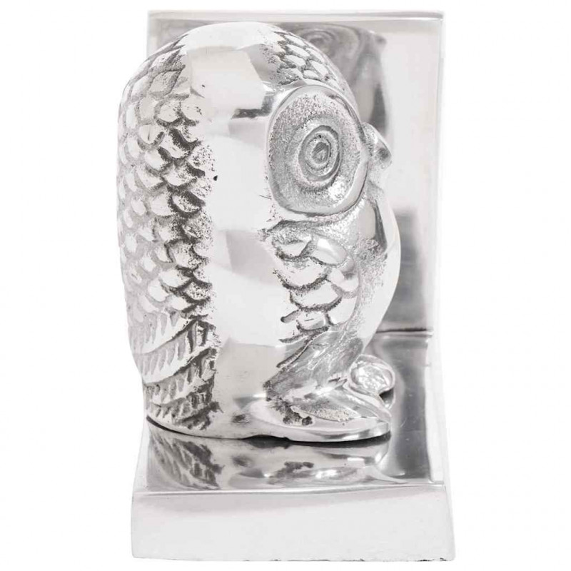 Podpórki do książek 2 pcs Srebrny 7 x 9 x 11 cm Aluminium