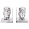 Podpórki do książek 2 pcs Srebrny 7 x 9 x 11 cm Aluminium