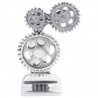 Podpórki do książek 2 pcs Srebrny 10 x 10 x 22 cm Aluminium