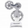 Podpórki do książek 2 pcs Srebrny 10 x 10 x 22 cm Aluminium