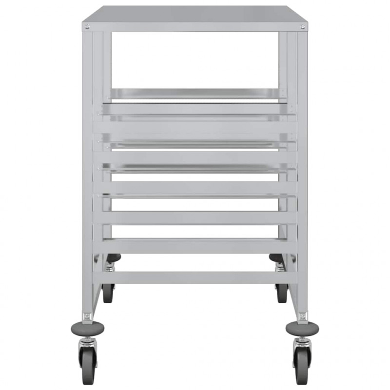 Wózek na tace z 12 pojemnikami GN 75x55x87 cm Stal nierdzewna