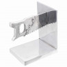 Podpórki do książek 2 pcs Srebrny 11 x 14 x 17,5 cm Aluminium