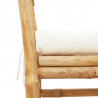 Ławka ogrodowa z poduszką Brązowy 110 x 38 x 65cm Bambus
