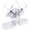 Podpórki do książek 2 pcs Srebrny 17 x 15 x 27 cm Aluminium