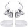 Podpórki do książek 2 pcs Srebrny 17 x 15 x 27 cm Aluminium