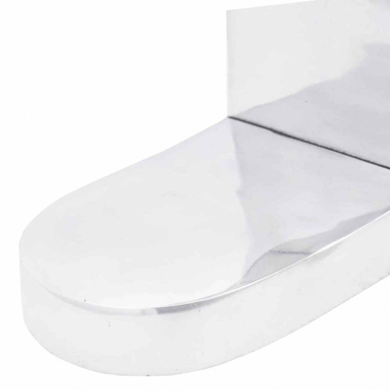 Podpórki do książek 2 pcs Srebrny 17 x 15 x 27 cm Aluminium