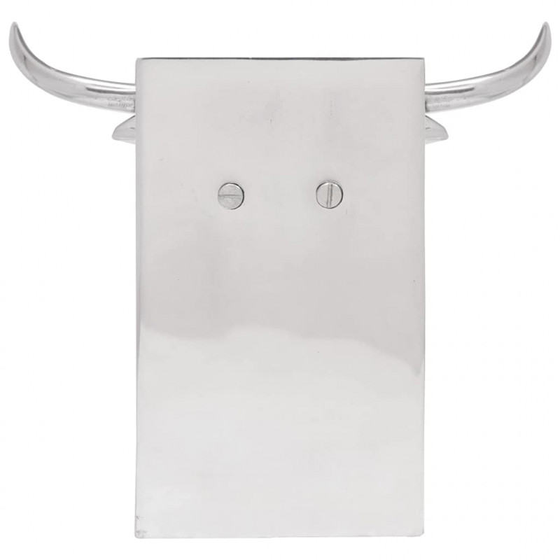 Podpórki do książek 2 pcs Srebrny 21,5 x 15,5 x 20 cm Aluminium