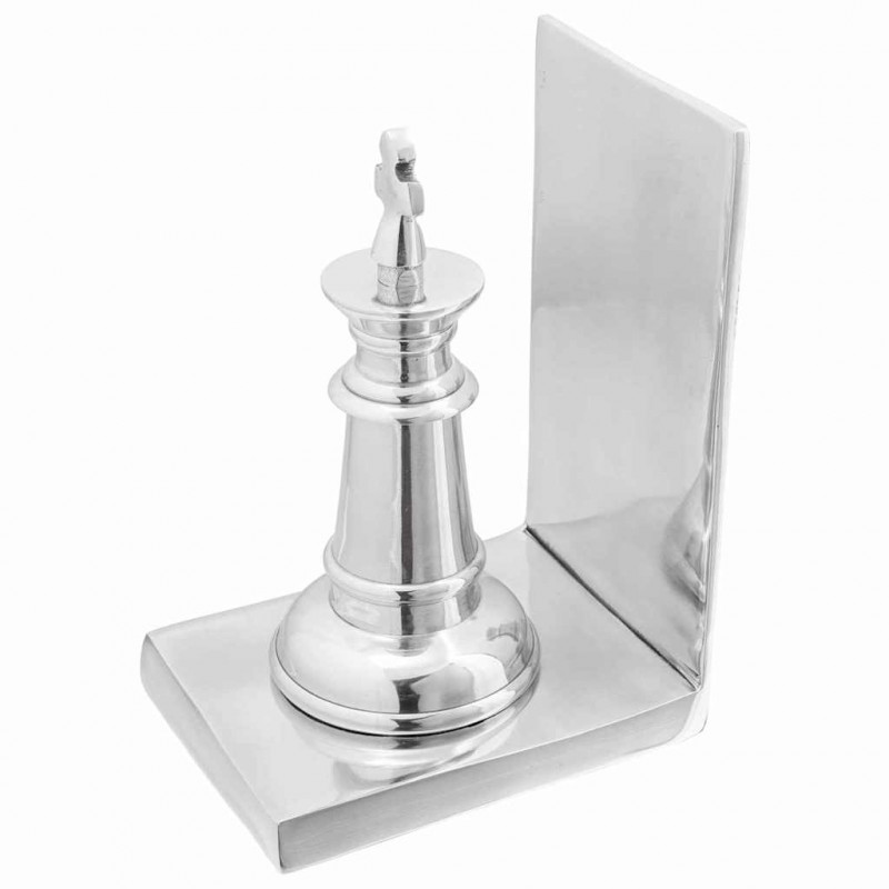 Podpórki do książek 2 pcs Srebrny 11 x 12 x 19,5 cm Aluminium