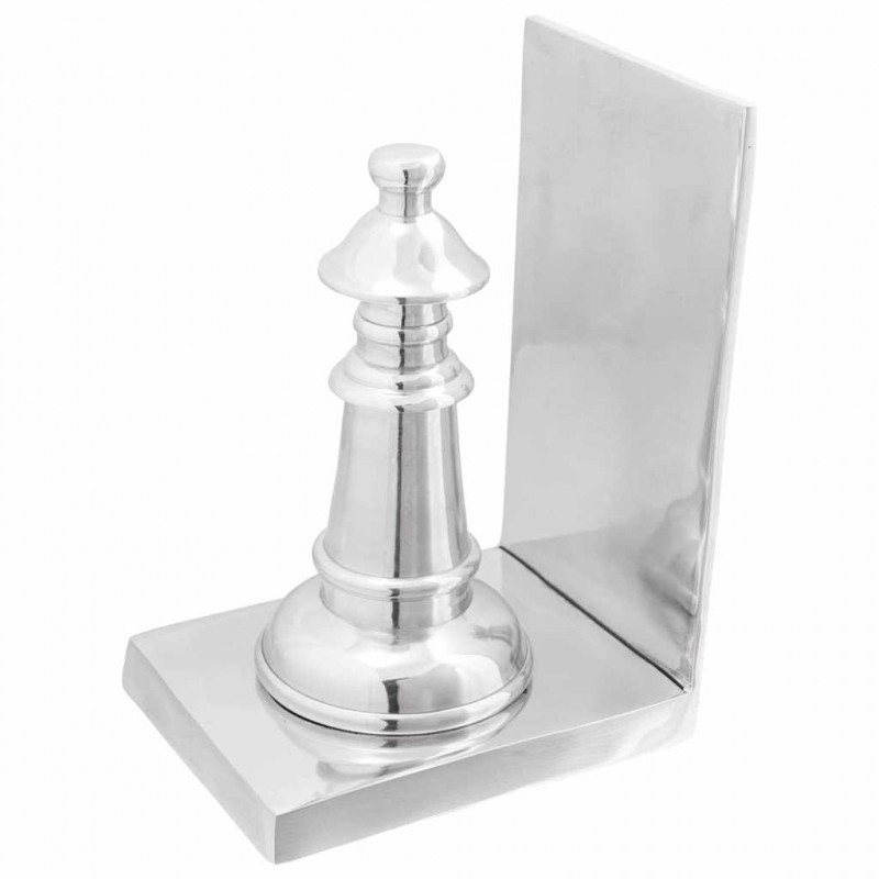 Podpórki do książek 2 pcs Srebrny 11 x 12 x 19,5 cm Aluminium