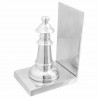 Podpórki do książek 2 pcs Srebrny 11 x 12 x 19,5 cm Aluminium