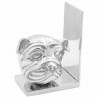 Podpórki do książek 2 pcs Srebrny 8 x 12 x 16,5 cm Aluminium