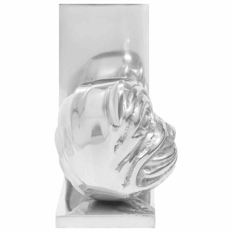 Podpórki do książek 2 pcs Srebrny 8 x 12 x 16,5 cm Aluminium