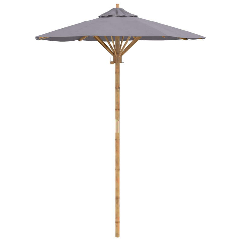 Parasolka ogrodowa Ciemnoszary Ø 270 x 260 cm Bambus
