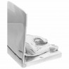 Podpórki do książek 2 pcs Srebrny 12 x 15 x 18 cm Aluminium