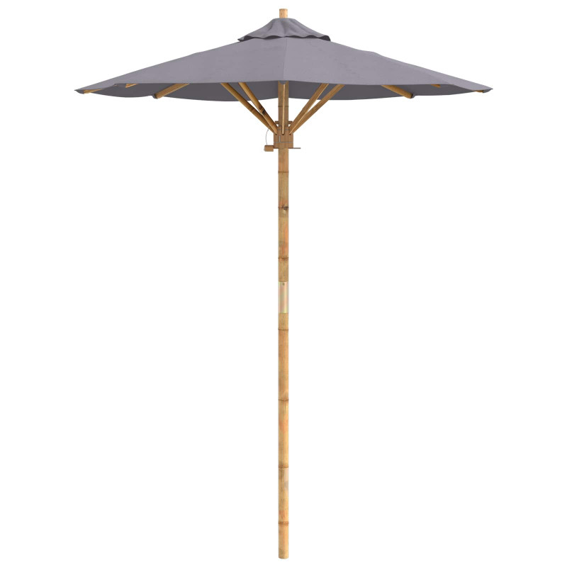 Parasolka ogrodowa Ciemnoszary Ø 270 x 260 cm Bambus