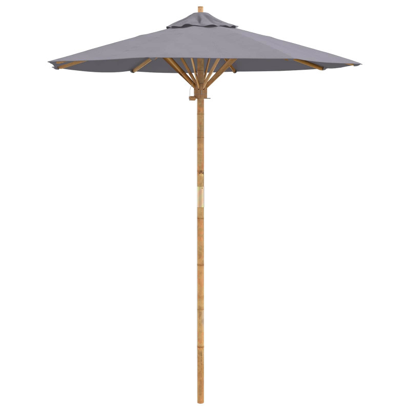 Parasolka ogrodowa Ciemnoszary Ø 270 x 260 cm Bambus