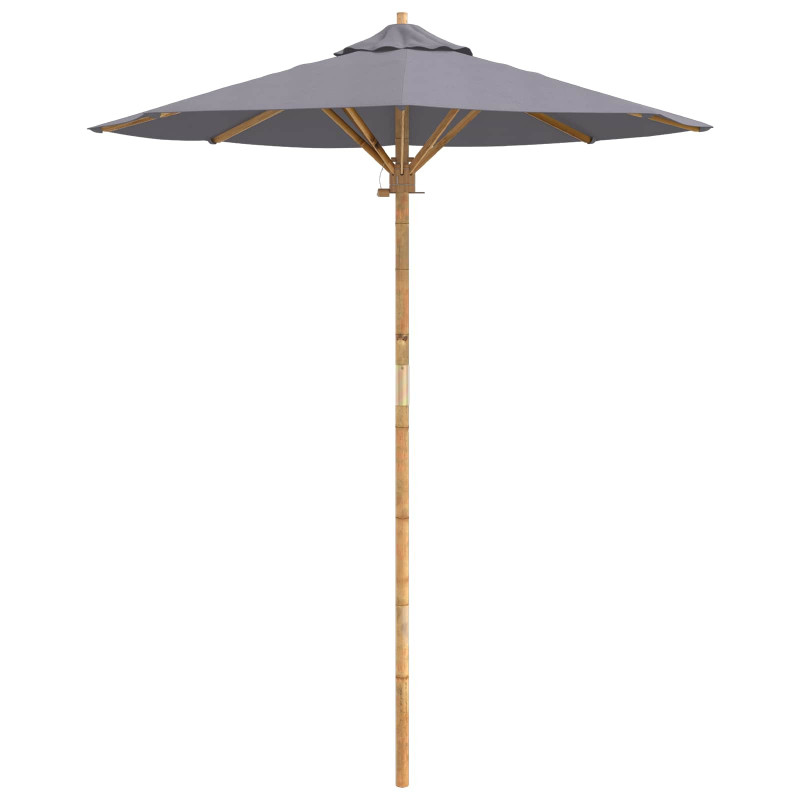 Parasolka ogrodowa Ciemnoszary Ø 270 x 260 cm Bambus