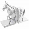 Podpórki do książek 2 pcs Srebrny 11 x 14 x 25 cm Aluminium