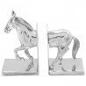 Podpórki do książek 2 pcs Srebrny 11 x 14 x 25 cm Aluminium