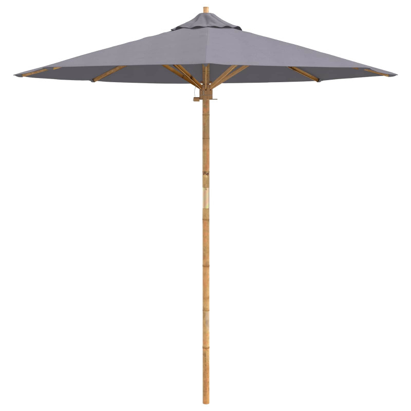 Parasolka ogrodowa Ciemnoszary Ø 270 x 260 cm Bambus