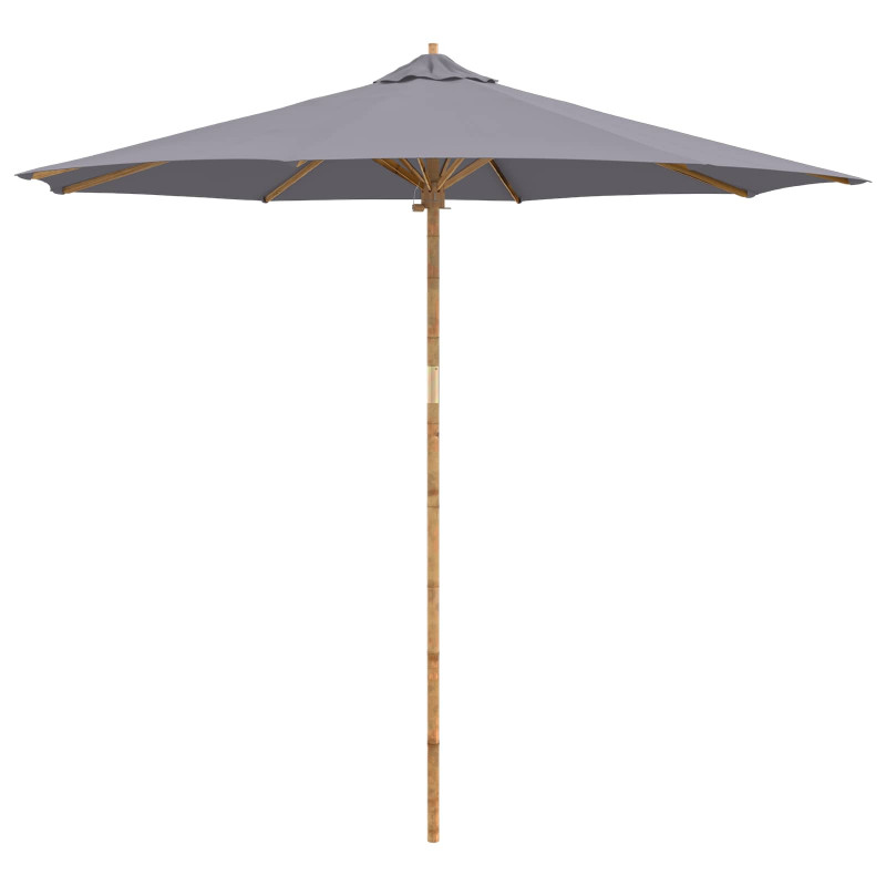Parasolka ogrodowa Ciemnoszary Ø 270 x 260 cm Bambus
