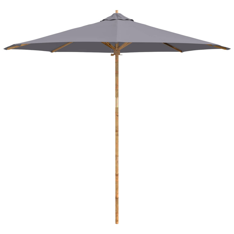Parasolka ogrodowa Ciemnoszary Ø 270 x 260 cm Bambus