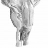 Czaszka byka Srebrny 53 x 11 x 40 cm Aluminium