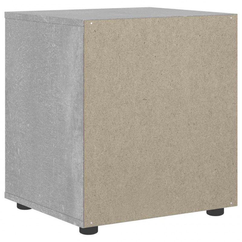 Szafka nocna "VISNES" Beton Szary 45x40x50 cm Drewno klejone