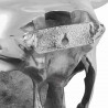 Czaszka byka Srebrny 34 x 13 x 53 cm Aluminium