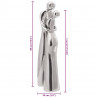 Rzeźba Srebrny 10 x 16 x 49 cm Aluminium