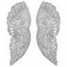 Rzeźba skrzydeł Srebrny 17 x 5 x 59 cm Aluminium