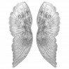 Rzeźba skrzydeł Srebrny 17 x 5 x 59 cm Aluminium