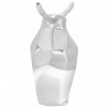 Rzeźba byka Srebrny 37 x 44 x 17 cm Aluminium