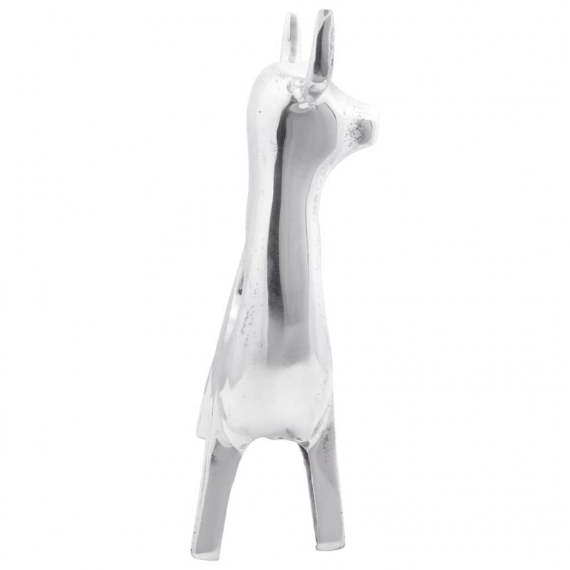 Rzeźba byka Srebrny 22 x 9.5 x 34 cm Aluminium