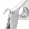 Rzeźba byka Srebrny 22 x 9.5 x 34 cm Aluminium