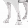 Rzeźba byka Srebrny 20 x 17 x 23 cm Aluminium