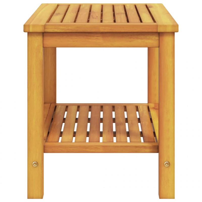 Stolik boczny Brązowy 70 x 40 x 45 cm Lite Drewno Akacji