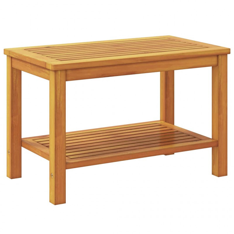 Stolik boczny Brązowy 70 x 40 x 45 cm Lite Drewno Akacji
