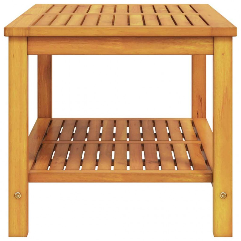 Stolik boczny Brązowy 90 x 50 x 45 cm Lite Drewno Akacji