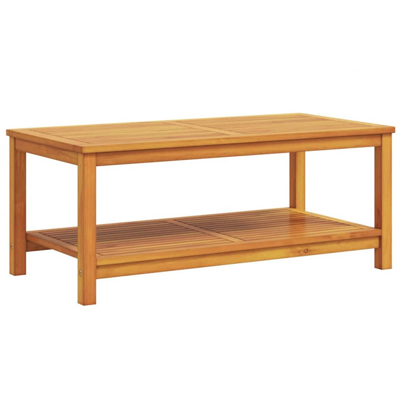 Stolik boczny Brązowy 110 x 55 x 45 cm Lite Drewno Akacji